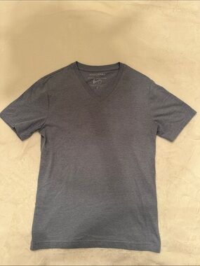 Banana Republic Men’s V-Neck Tee — Heather Blue